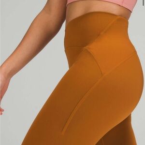 Lululemon Instill High-Rise Tight 25" Butternut Brown, Sz 6 MSRP $118 EUC